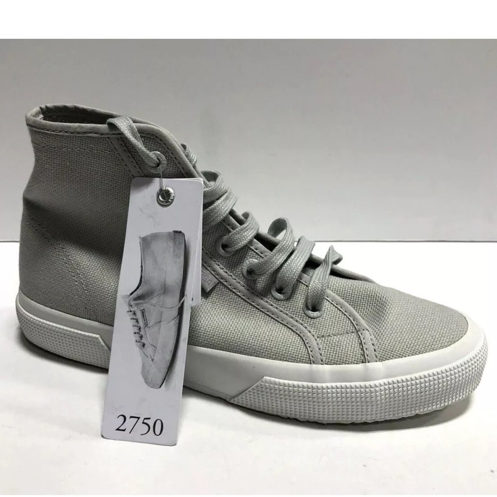 Superga Women’s 2795 Cotu Grey Lace-Up Sneakers, Size 7 M